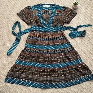 Anthropologie What goes around comes around silk dress NWOT